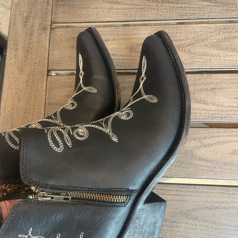 LIBERTY Black DALIA Zip ANKLE Boots BOOTIES 9 - Picture 5 of 14